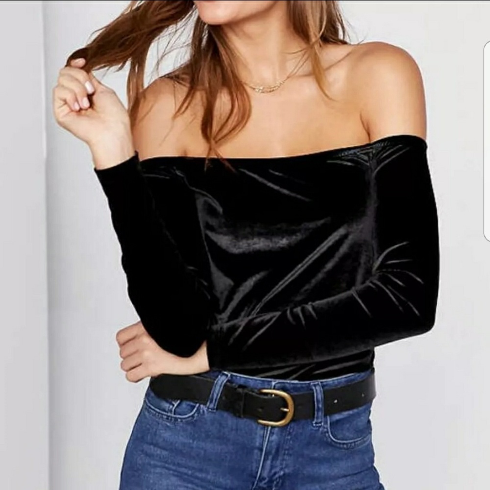 black velvet top
